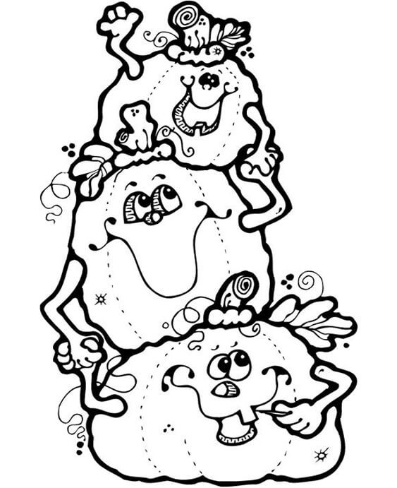 Fun Pumpkin coloring pages for your little one. They are free and easy to print. The collection is varied with different skill levels