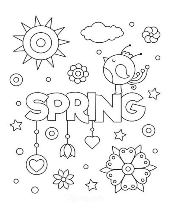 Fun Spring coloring pages for your little one. They're free and easy to print. The collection is varied for different skill levels and...